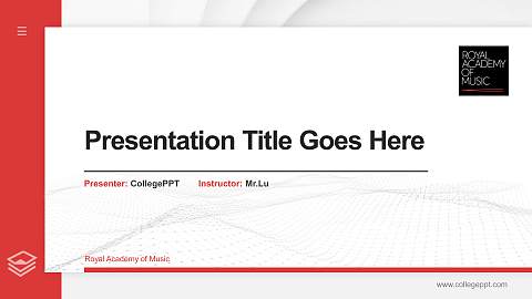Royal Academy of Music Thesis Proposal/Graduation Defense PPT Template