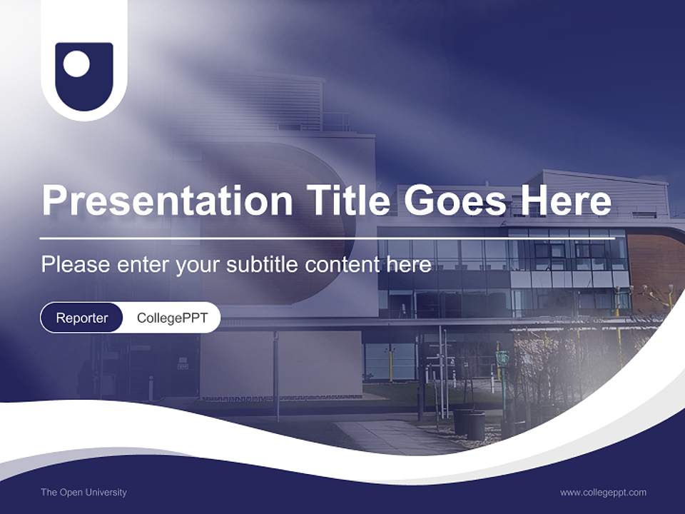 The Open University Lecture Sharing and Networking Event PPT Template4:3 ratio PPT effect preview image4