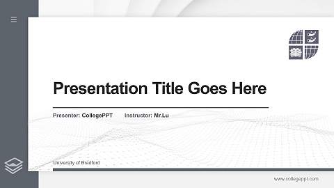 University of Bradford Thesis Proposal/Graduation Defense PPT Template