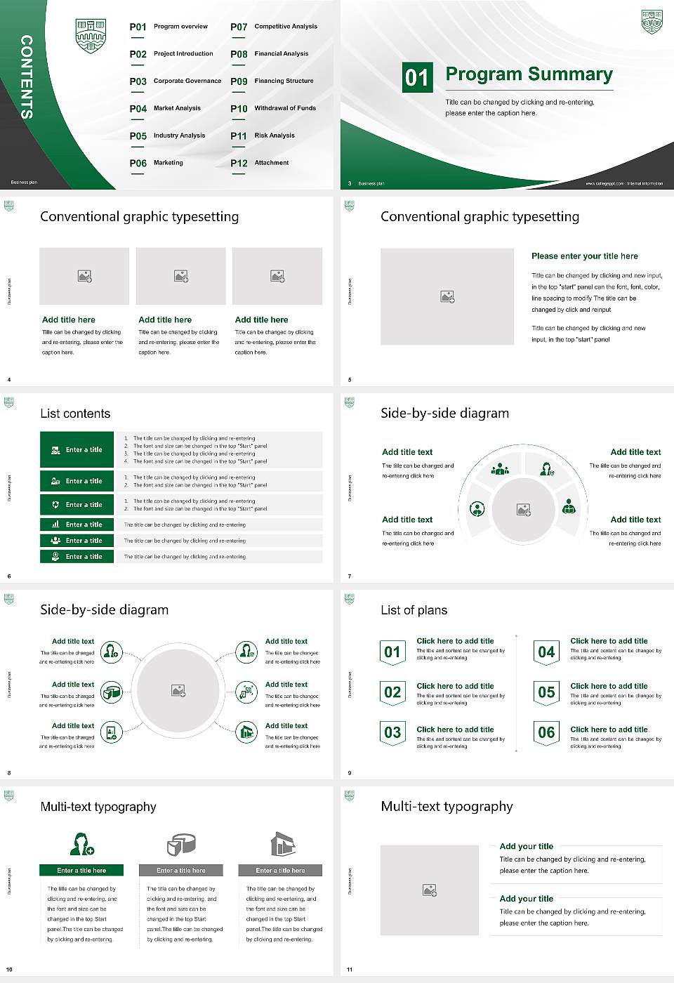 University of Stirling Competition/Entrepreneurship Contest PPT Template16:9 ratio PPT effect preview image2