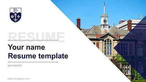 University of Hull Resume PPT Template