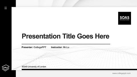 SOAS University of London Thesis Proposal/Graduation Defense PPT Template