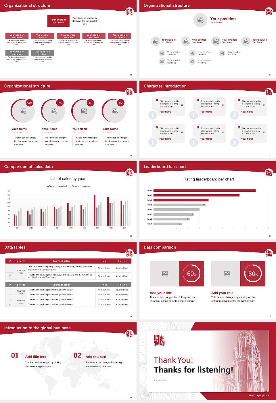 University of Bristol Academic Presentation/Research Findings Report PPT Template16:9 ratio PPT effect preview image4