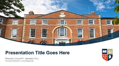 University of Chichester Course/Courseware Creation PPT Template