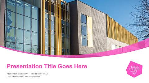 Leeds Arts University Course/Courseware Creation PPT Template