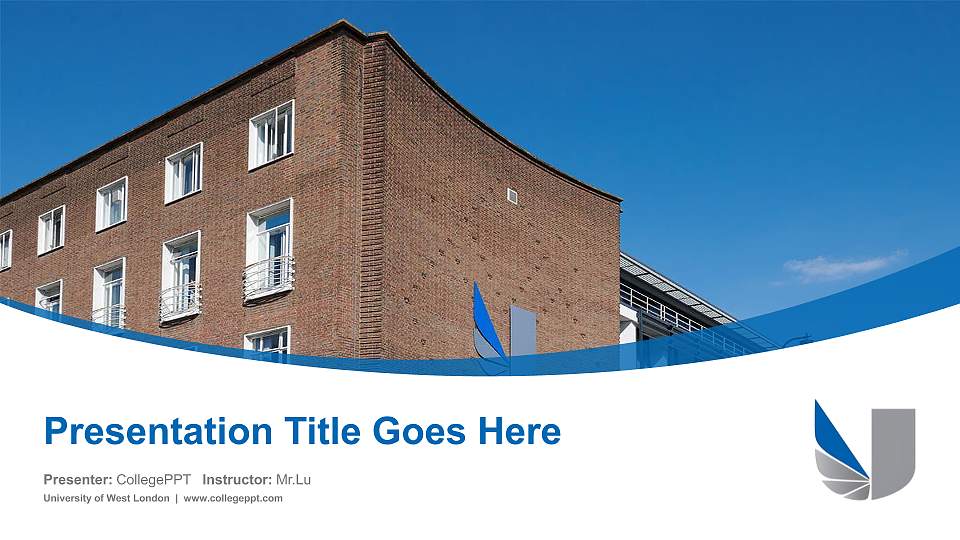 University of West London Course/Courseware Creation PPT Template16:9 ratio PPT effect preview image