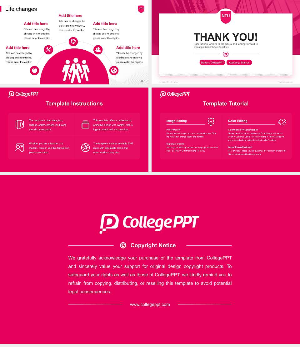 Nottingham Trent University National Scholarship Defense PPT Template16:9 ratio PPT effect preview image4