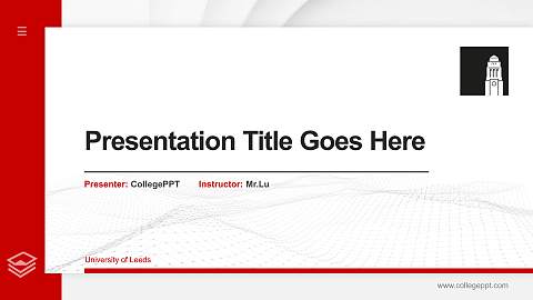 University of Leeds Thesis Proposal/Graduation Defense PPT Template
