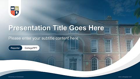 University of Chichester Lecture Sharing and Networking Event PPT Template