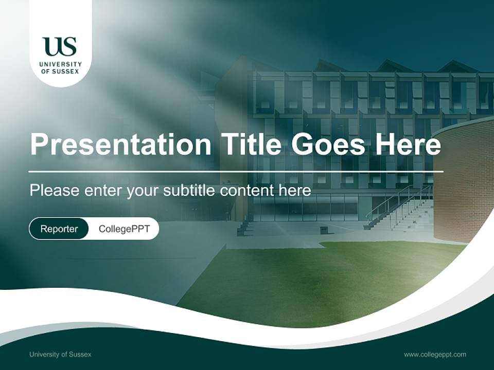 University of Sussex Lecture Sharing and Networking Event PPT Template4:3 ratio PPT effect preview image4