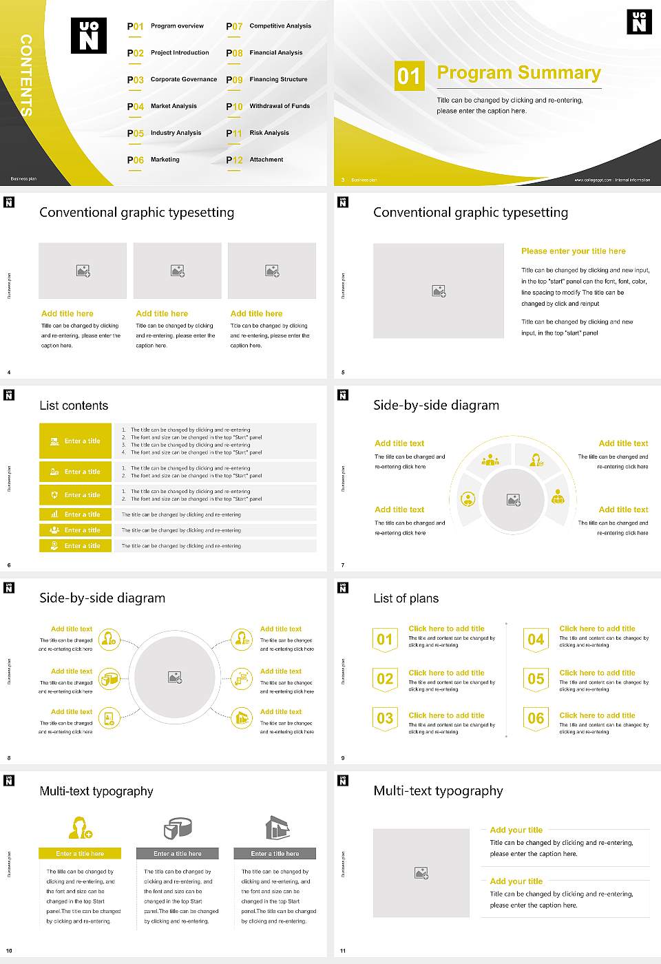 University of Northampton Competition/Entrepreneurship Contest PPT Template16:9 ratio PPT effect preview image2