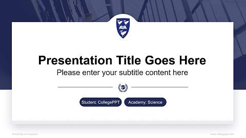 University of Liverpool National Scholarship Defense PPT Template