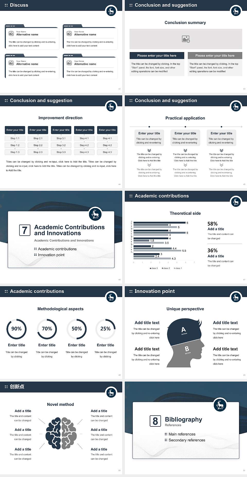 University of Surrey Graduation Thesis Defense PPT Template4:3 ratio PPT effect preview image6