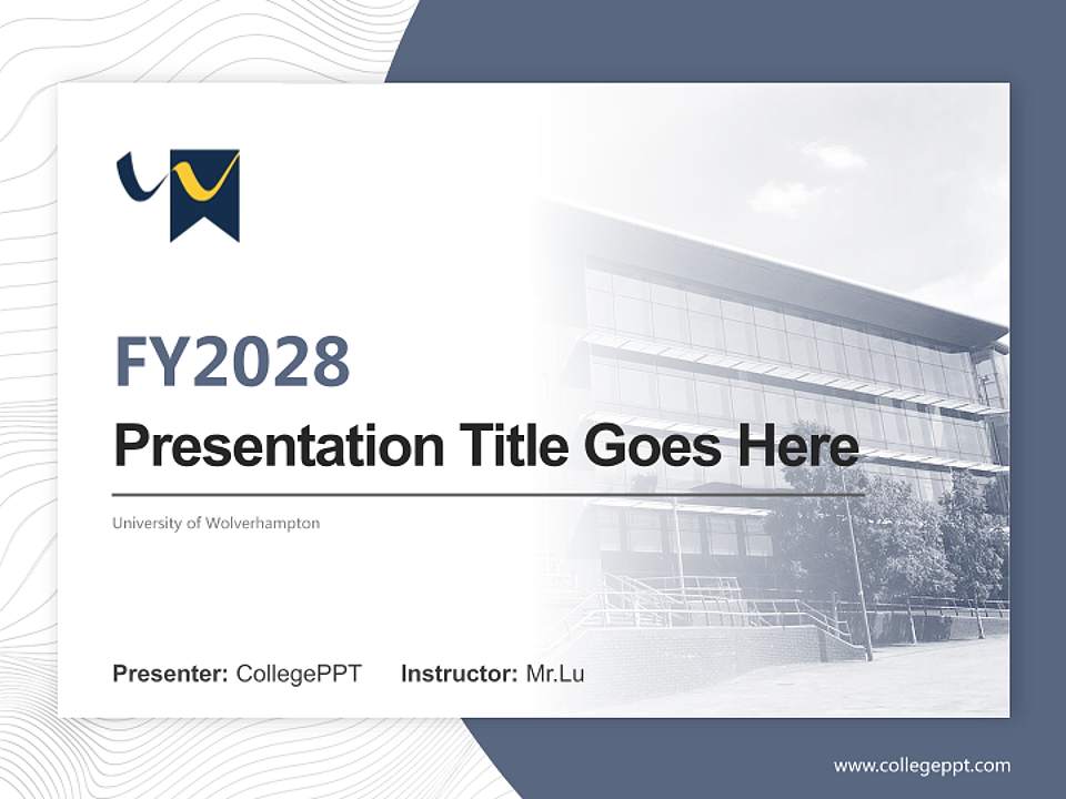 University of Wolverhampton Academic Presentation/Research Findings Report PPT Template4:3 ratio PPT effect preview image5