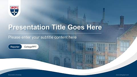 Newcastle University Lecture Sharing and Networking Event PPT Template