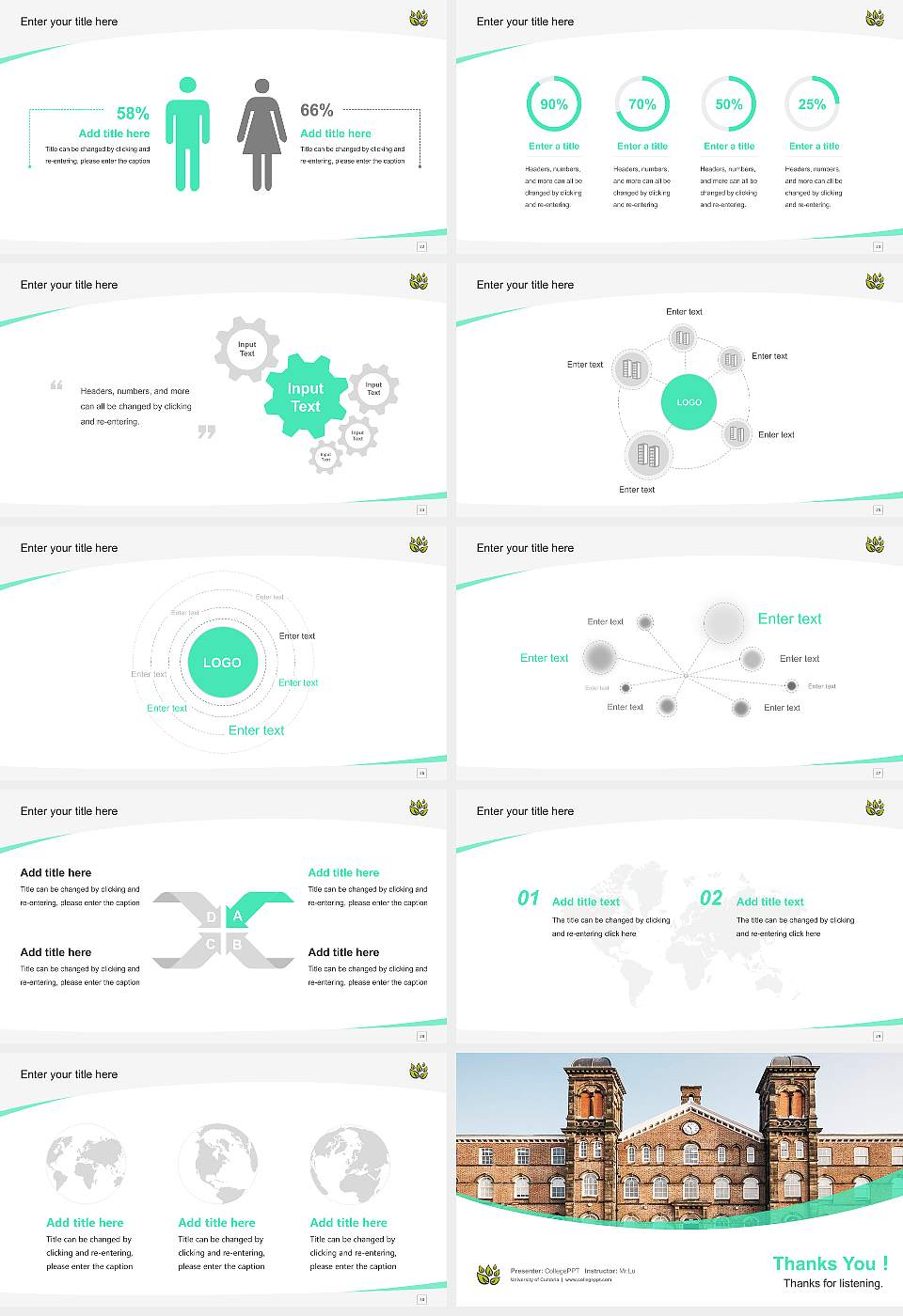 University of Cumbria Course/Courseware Creation PPT Template16:9 ratio PPT effect preview image4