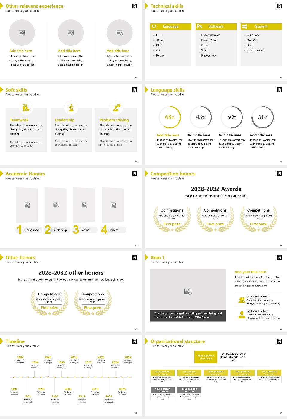 University of Northampton Resume PPT Template16:9 ratio PPT effect preview image3