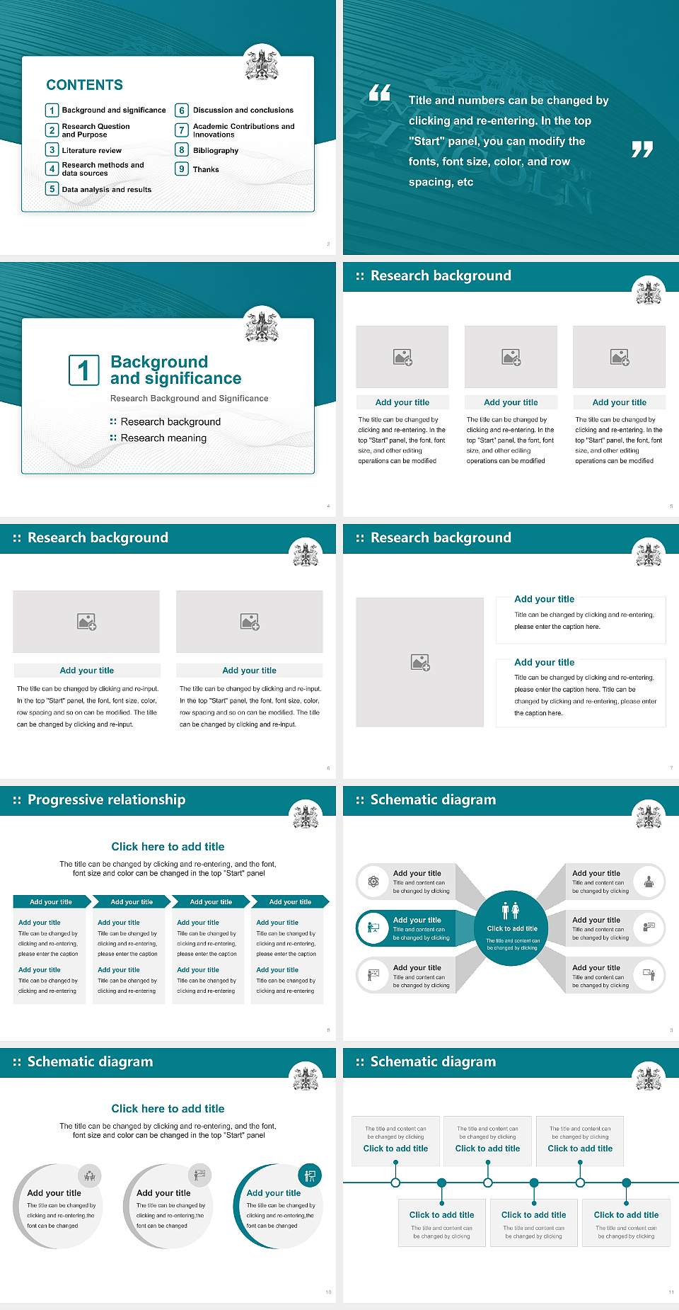 University of Lincoln Graduation Thesis Defense PPT Template4:3 ratio PPT effect preview image2