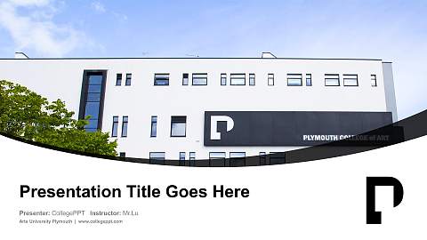 Arts University Plymouth Course/Courseware Creation PPT Template