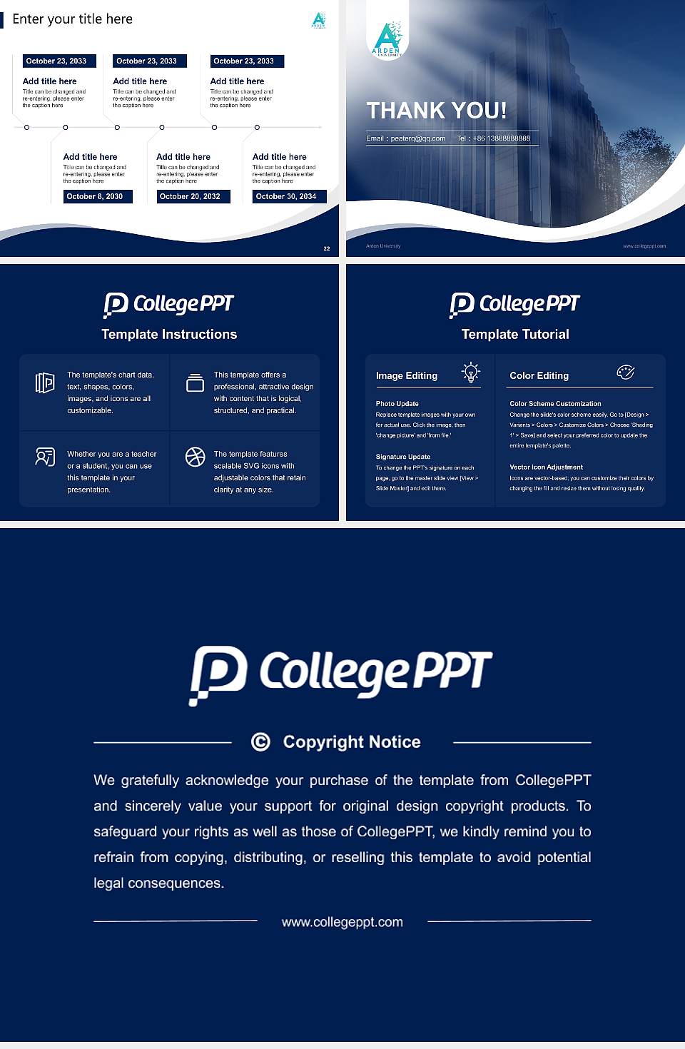 Arden University Lecture Sharing and Networking Event PPT Template4:3 ratio PPT effect preview image4