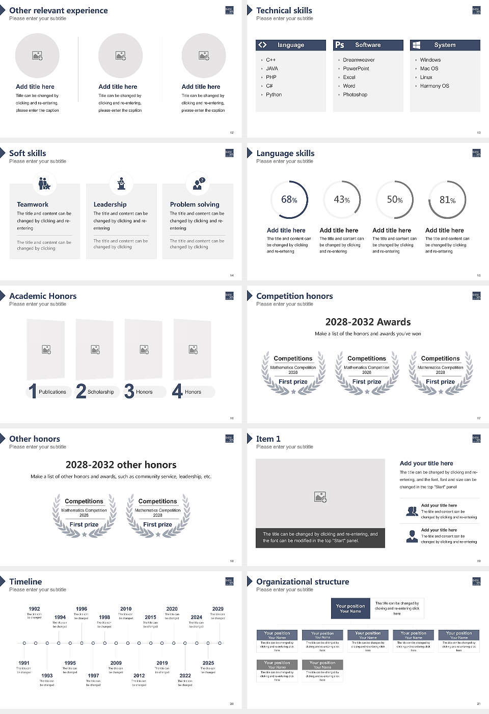 Bath Spa University Resume PPT Template_Slide preview image3