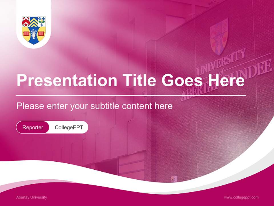Abertay University Lecture Sharing and Networking Event PPT Template4:3 ratio PPT effect preview image4