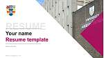 Abertay University Resume PPT Template