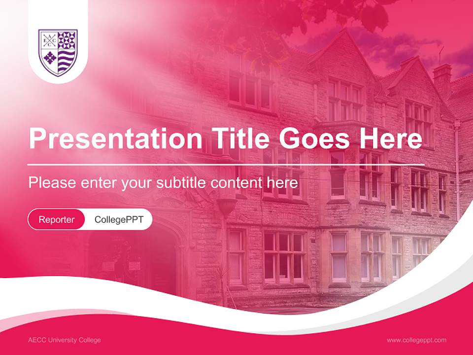 AECC University College Lecture Sharing and Networking Event PPT Template4:3 ratio PPT effect preview image4