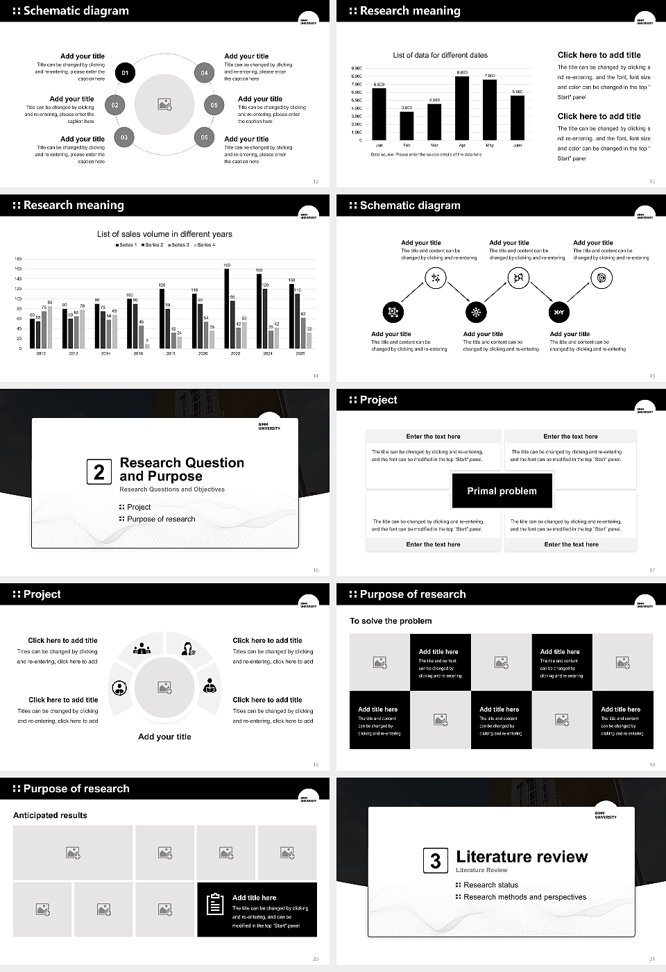 BIMM University Graduation Thesis Defense PPT Template_Slide preview image3