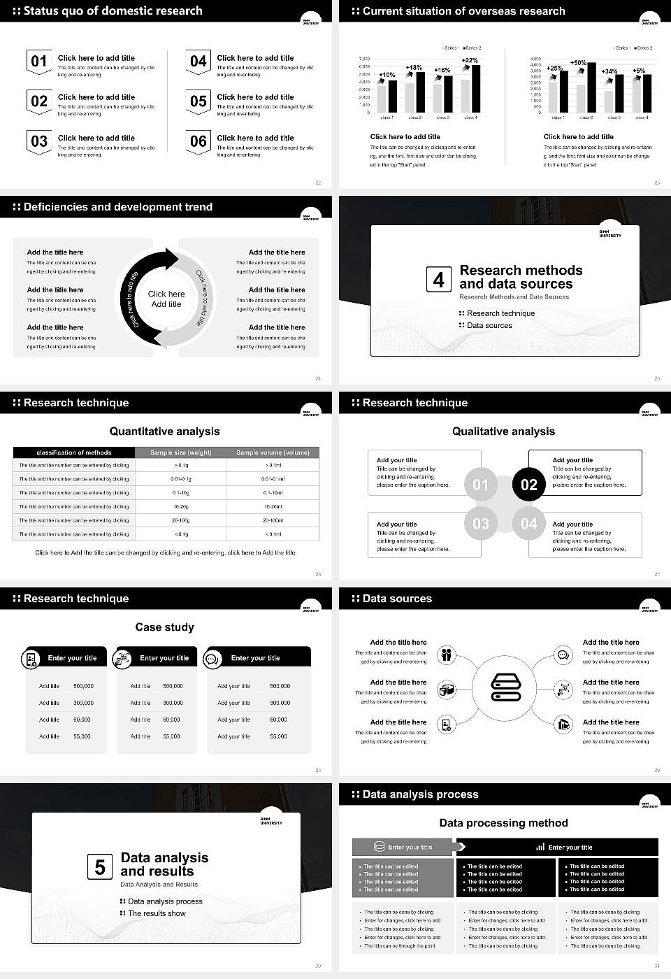 BIMM University Graduation Thesis Defense PPT Template16:9 ratio PPT effect preview image4