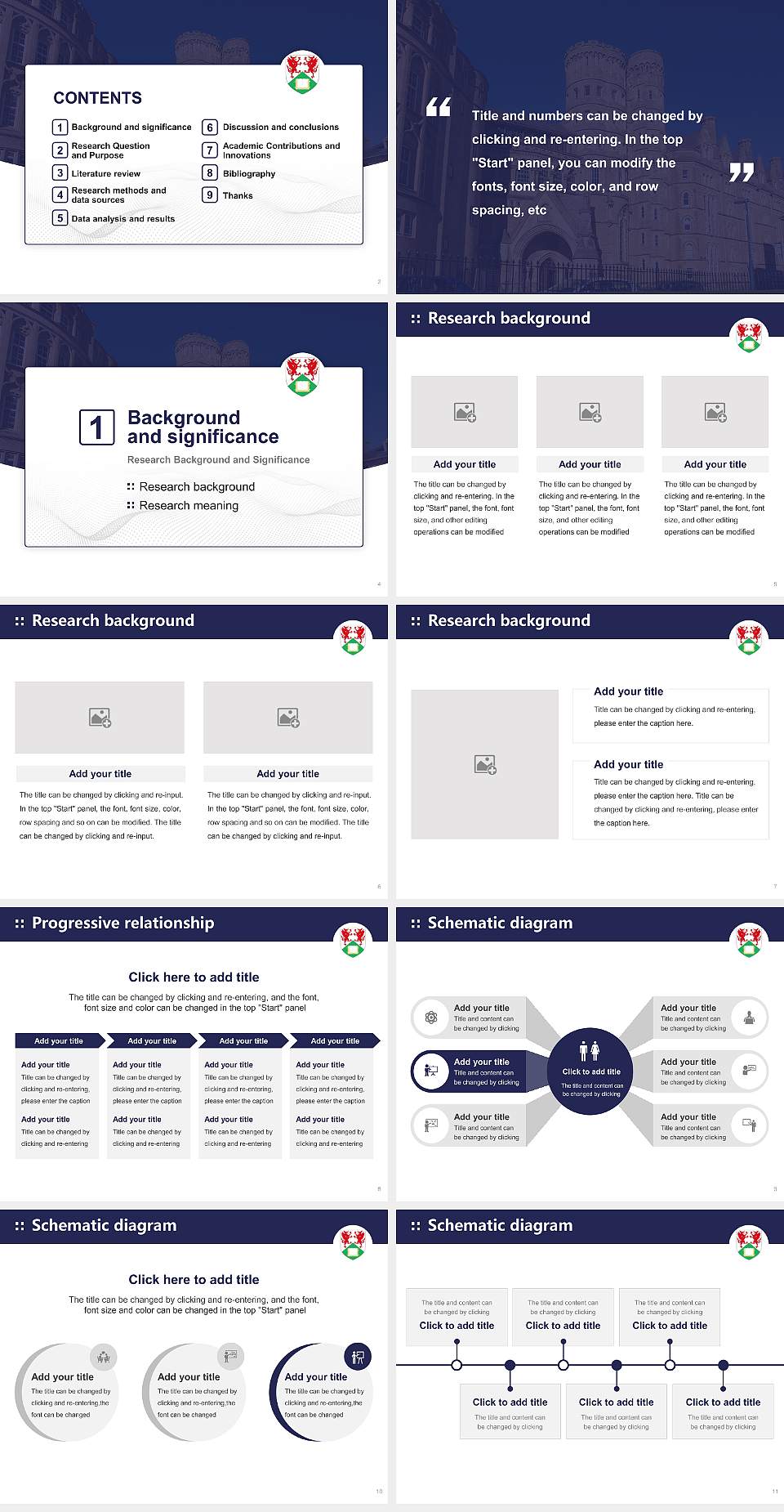 Aberystwyth University Graduation Thesis Defense PPT Template4:3 ratio PPT effect preview image2