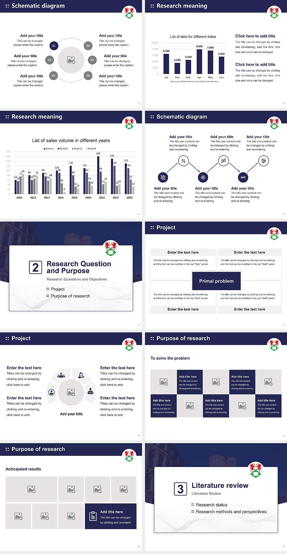 Aberystwyth University Graduation Thesis Defense PPT Template4:3 ratio PPT effect preview image3