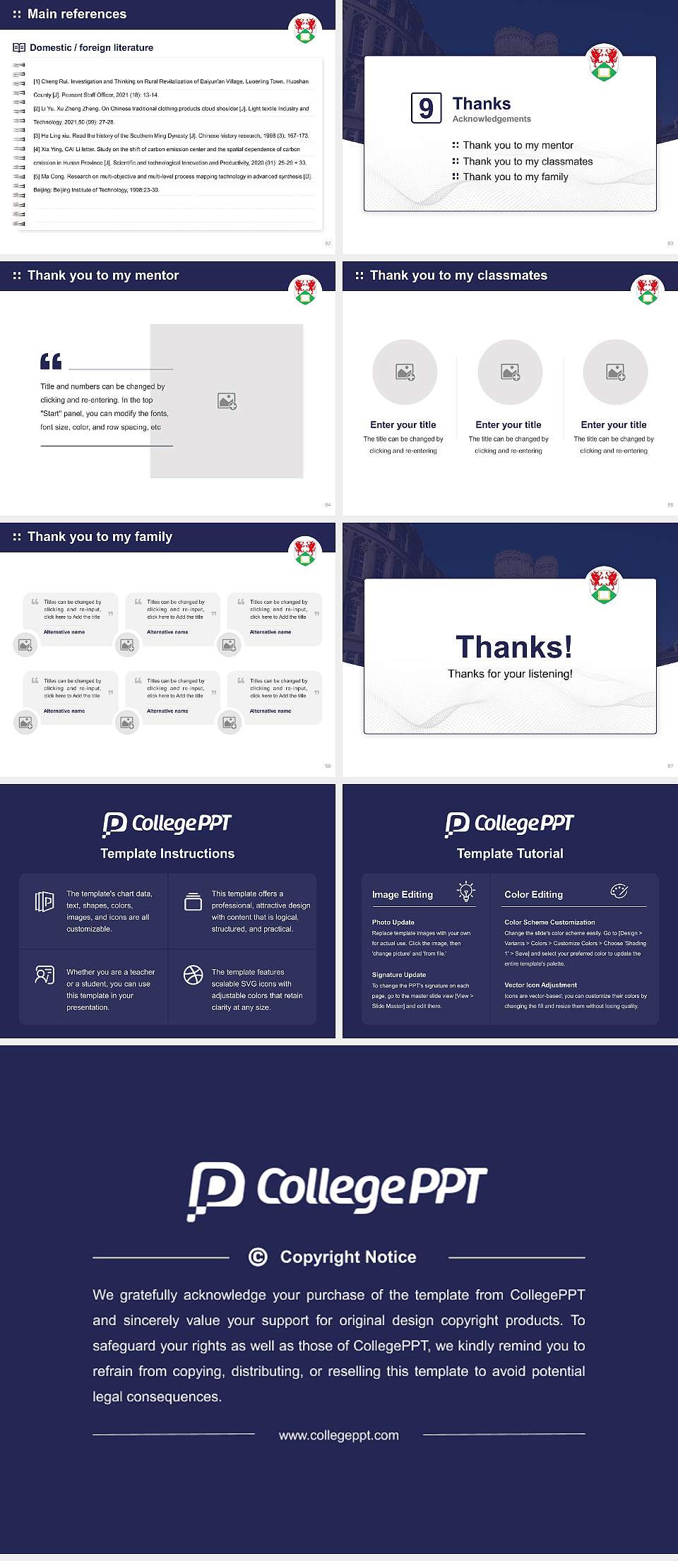 Aberystwyth University Graduation Thesis Defense PPT Template4:3 ratio PPT effect preview image7