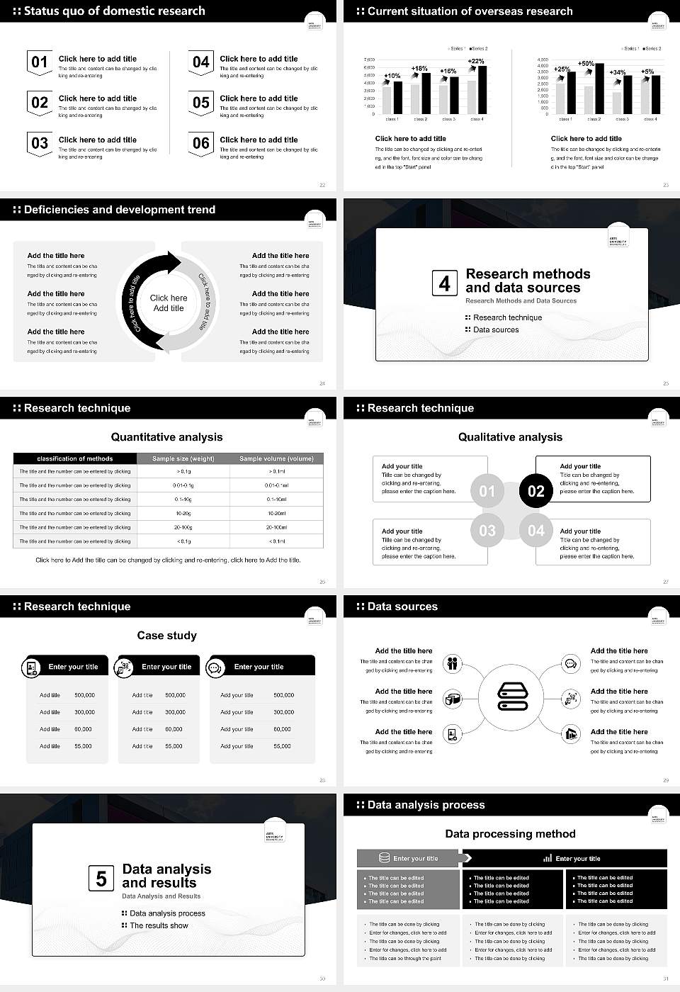 Arts University Bournemouth Graduation Thesis Defense PPT Template16:9 ratio PPT effect preview image4