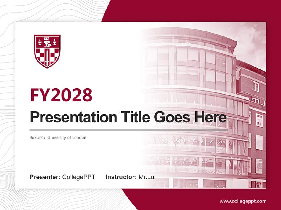 Birkbeck, University of London Academic Presentation/Research Findings Report PPT Template4:3 ratio PPT effect preview image5