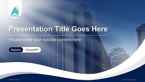 Arden University Lecture Sharing and Networking Event PPT Template