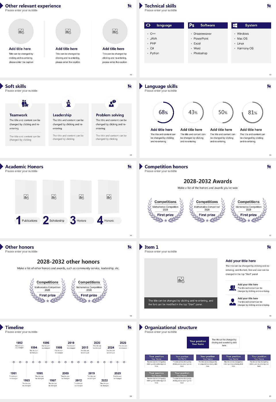 Birmingham City University Resume PPT Template_Slide preview image3