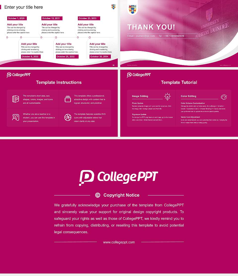 Abertay University Lecture Sharing and Networking Event PPT Template16:9 ratio PPT effect preview image4