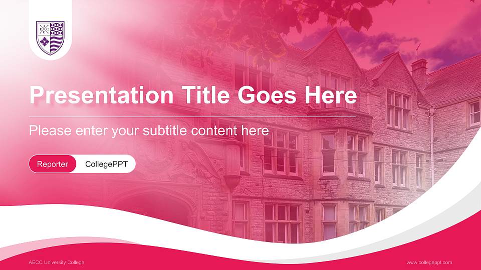 AECC University College Lecture Sharing and Networking Event PPT Template16:9 ratio PPT effect preview image