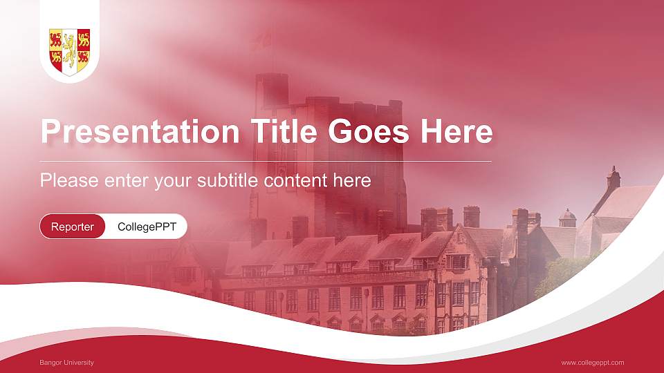 Bangor University Lecture Sharing and Networking Event PPT Template16:9 ratio PPT effect preview image