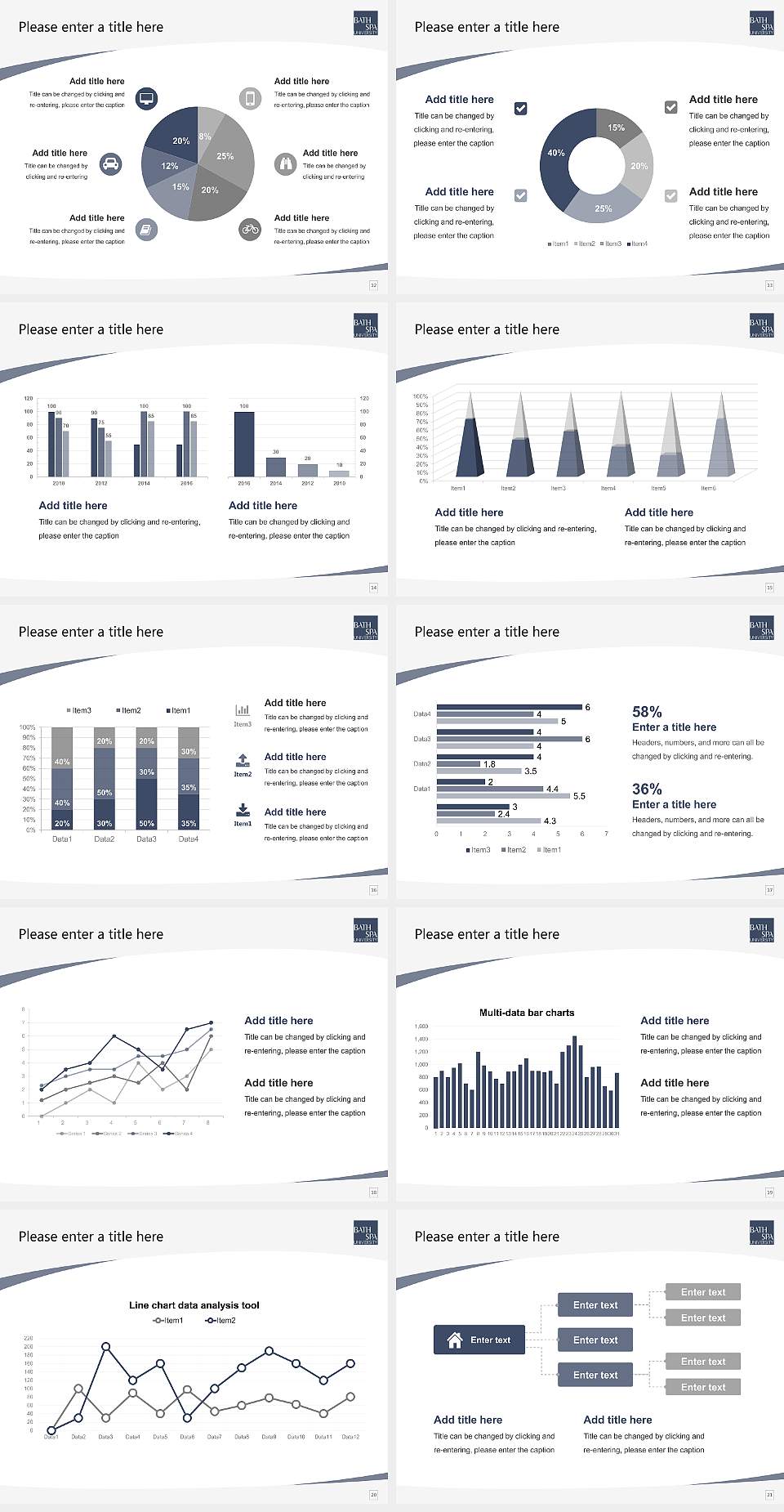 Bath Spa University Course/Courseware Creation PPT Template4:3 ratio PPT effect preview image3