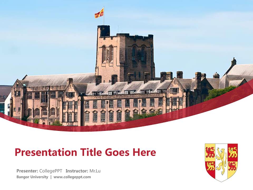 Bangor University Course/Courseware Creation PPT Template4:3 ratio PPT effect preview image5