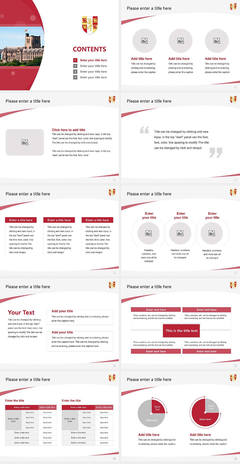 Bangor University Course/Courseware Creation PPT Template4:3 ratio PPT effect preview image2