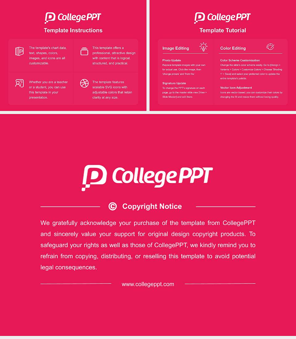 AECC University College Course/Courseware Creation PPT Template4:3 ratio PPT effect preview image5