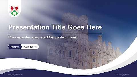 Aberystwyth University Lecture Sharing and Networking Event PPT Template