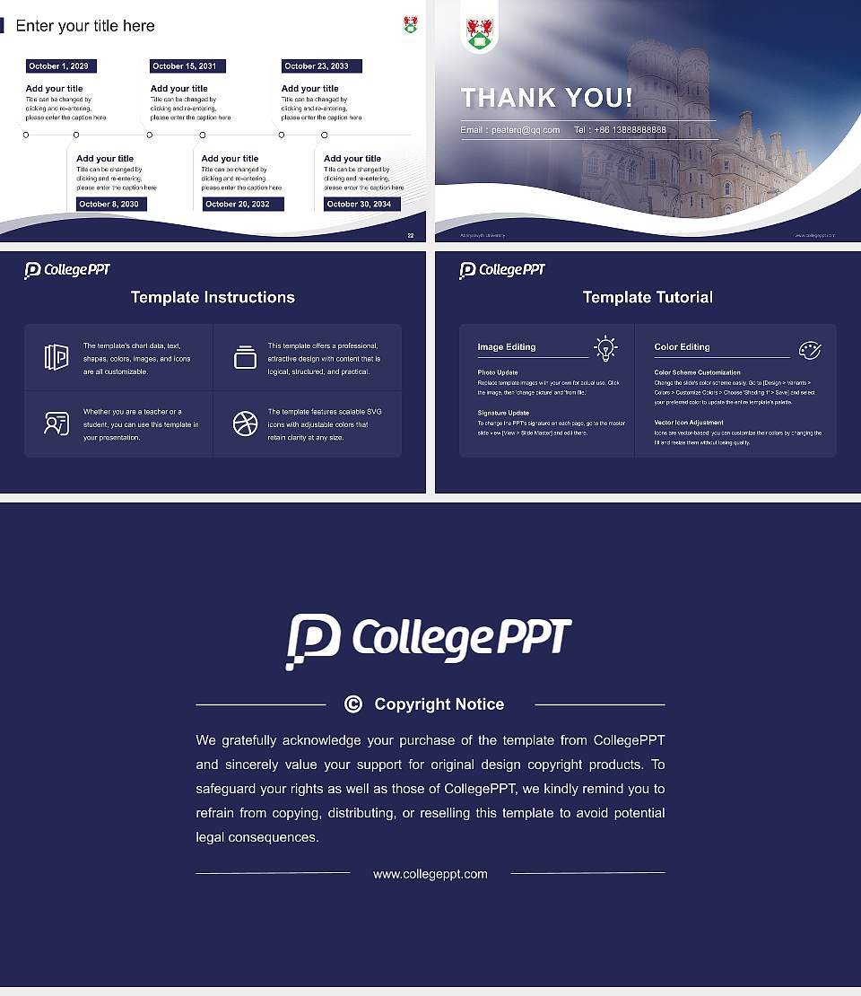 Aberystwyth University Lecture Sharing and Networking Event PPT Template16:9 ratio PPT effect preview image4