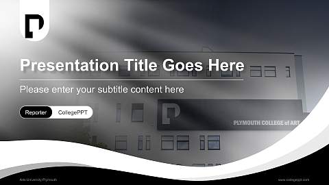 Arts University Plymouth Lecture Sharing and Networking Event PPT Template
