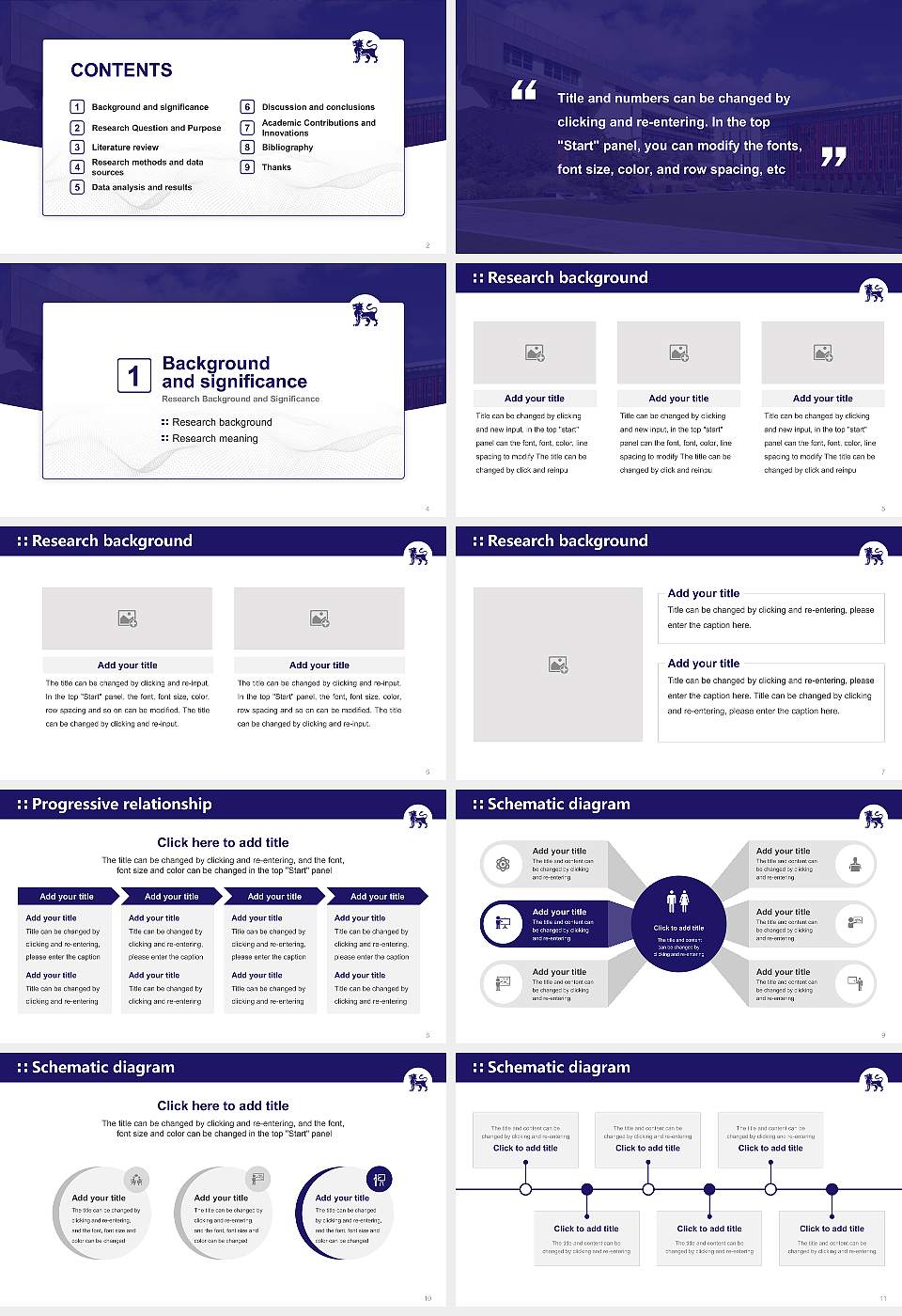Birmingham City University Graduation Thesis Defense PPT Template16:9 ratio PPT effect preview image2