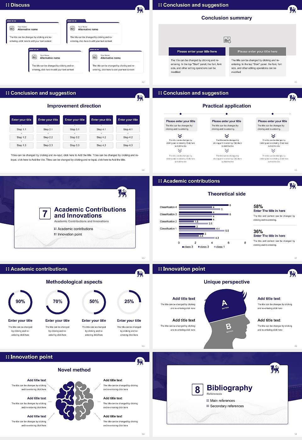 Birmingham City University Graduation Thesis Defense PPT Template16:9 ratio PPT effect preview image6