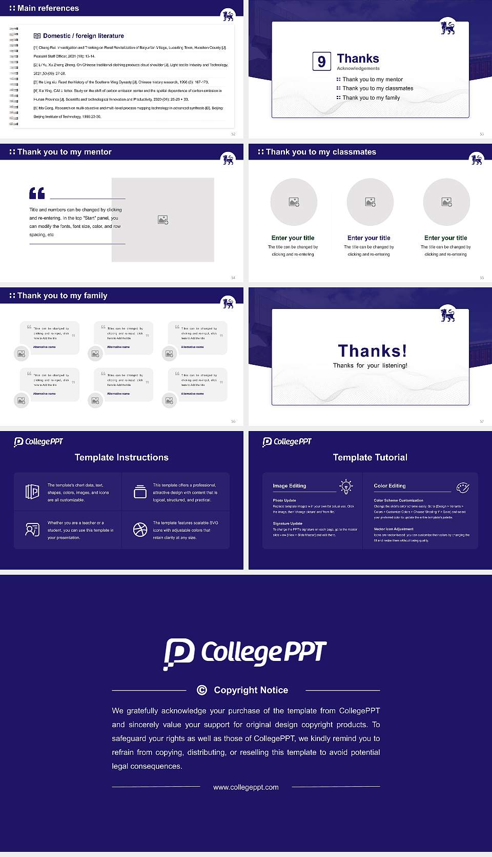 Birmingham City University Graduation Thesis Defense PPT Template16:9 ratio PPT effect preview image7